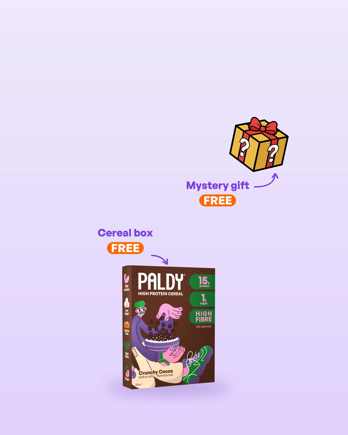 5+1: mystery gift and 1 free cereal box