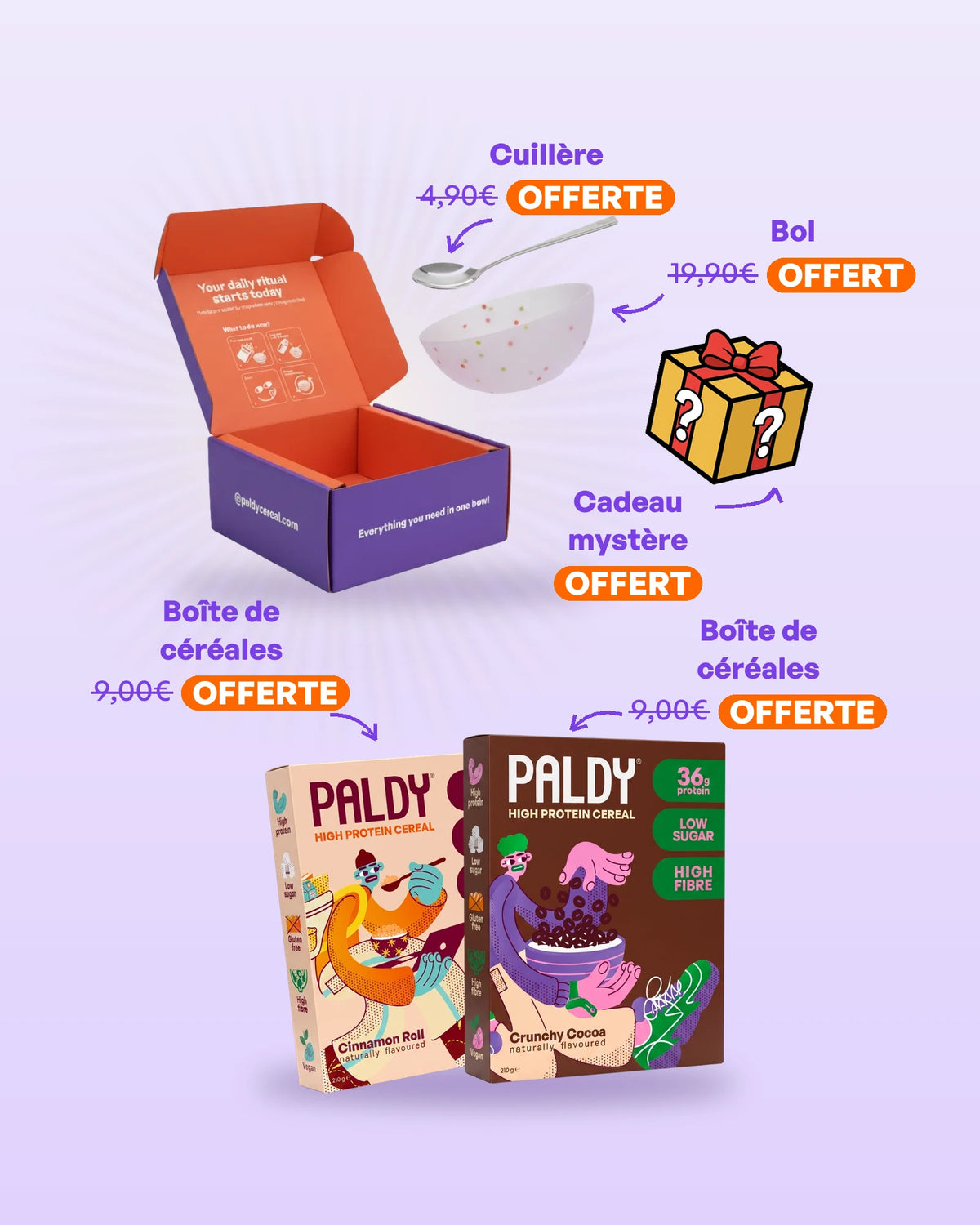 Paldy 8 pack free gifts, subscription (fr)