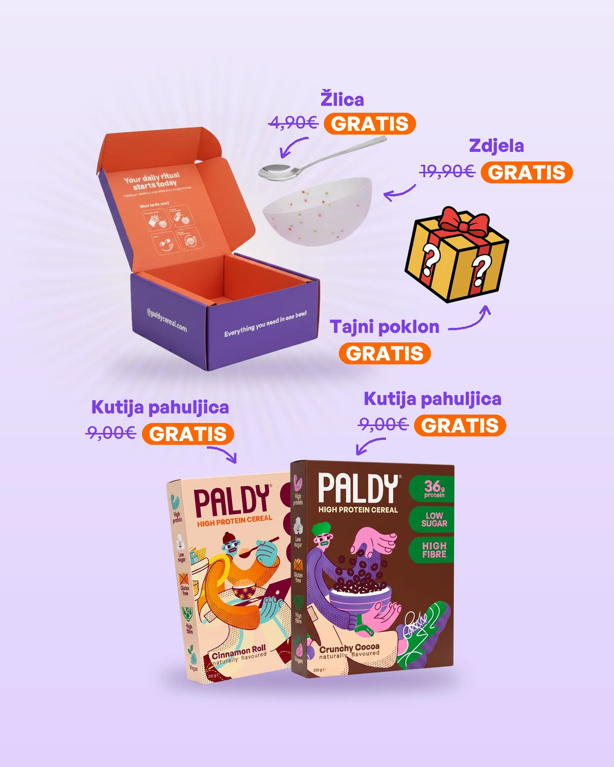 Paldy 8 pack free gifts, subscription (hr)
