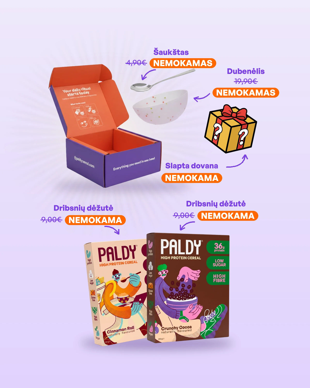 Paldy 8 pack free gifts, subscription (lt)
