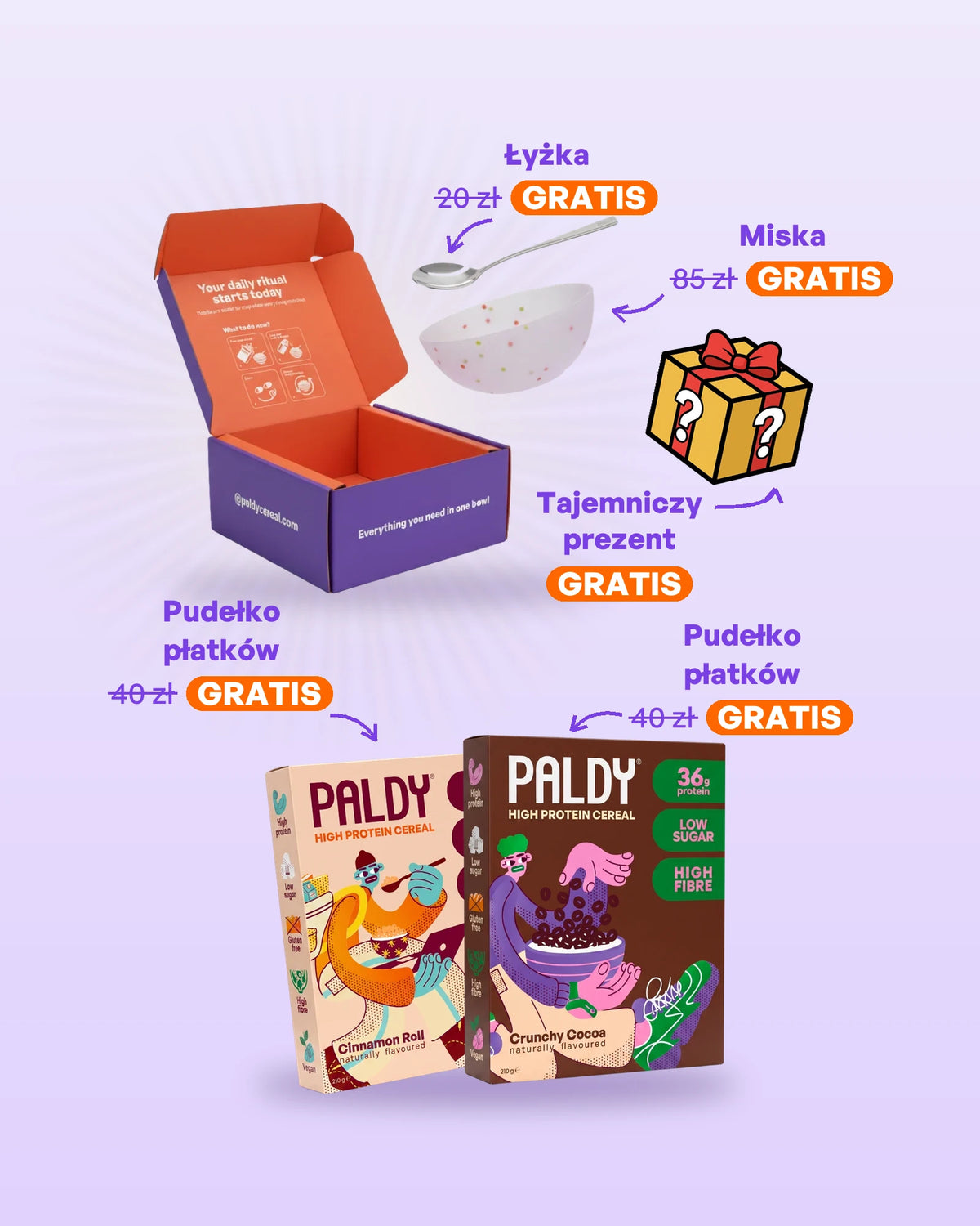 Paldy 8 pack free gifts, subscription (pl)