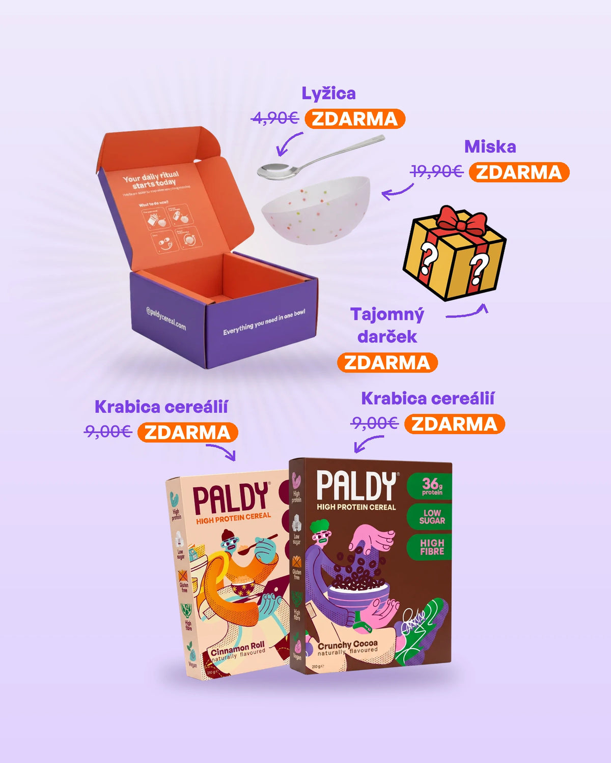 Paldy 8 pack free gifts, subscription (sk)